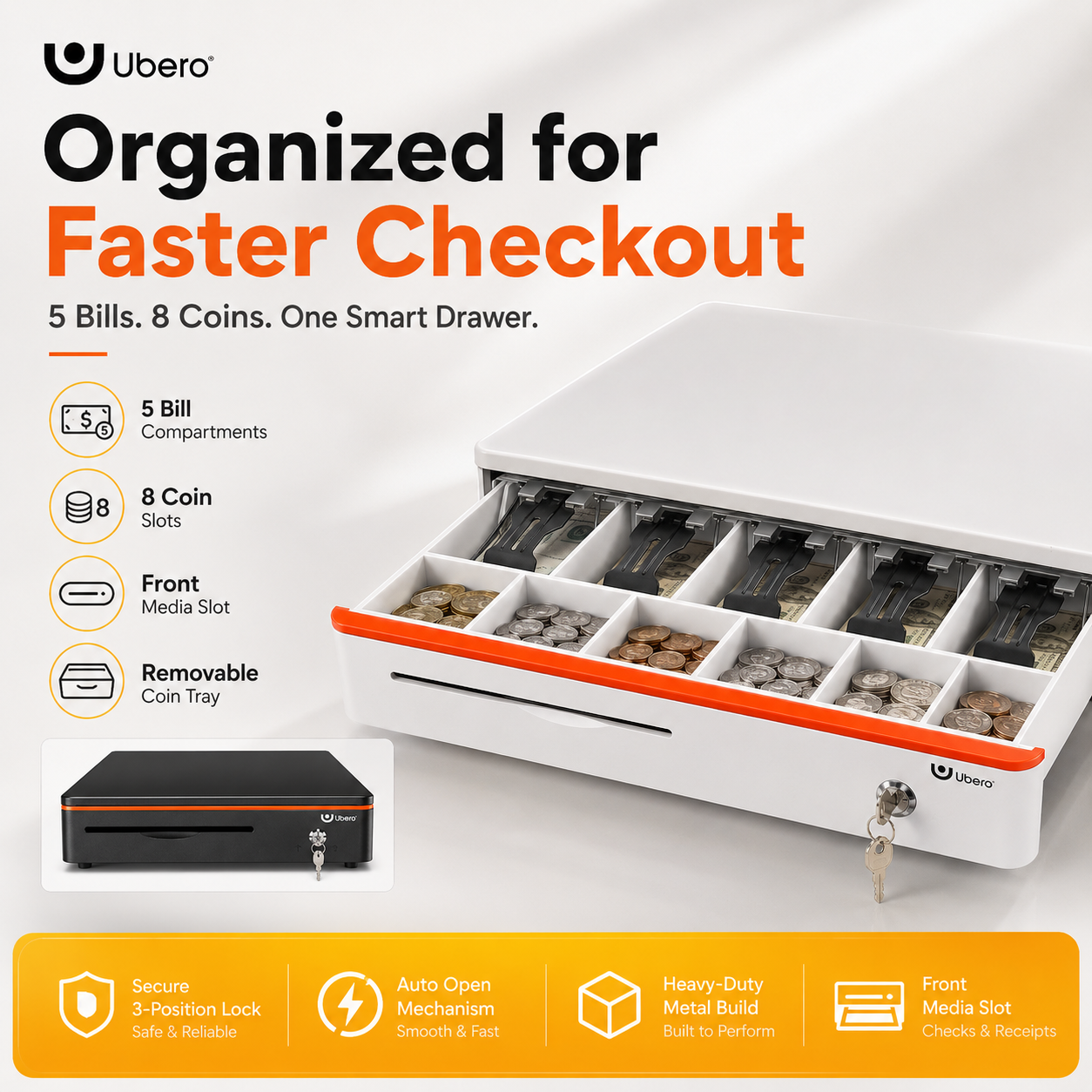 Ubero C1 Cash drawer Electronic - Image 6