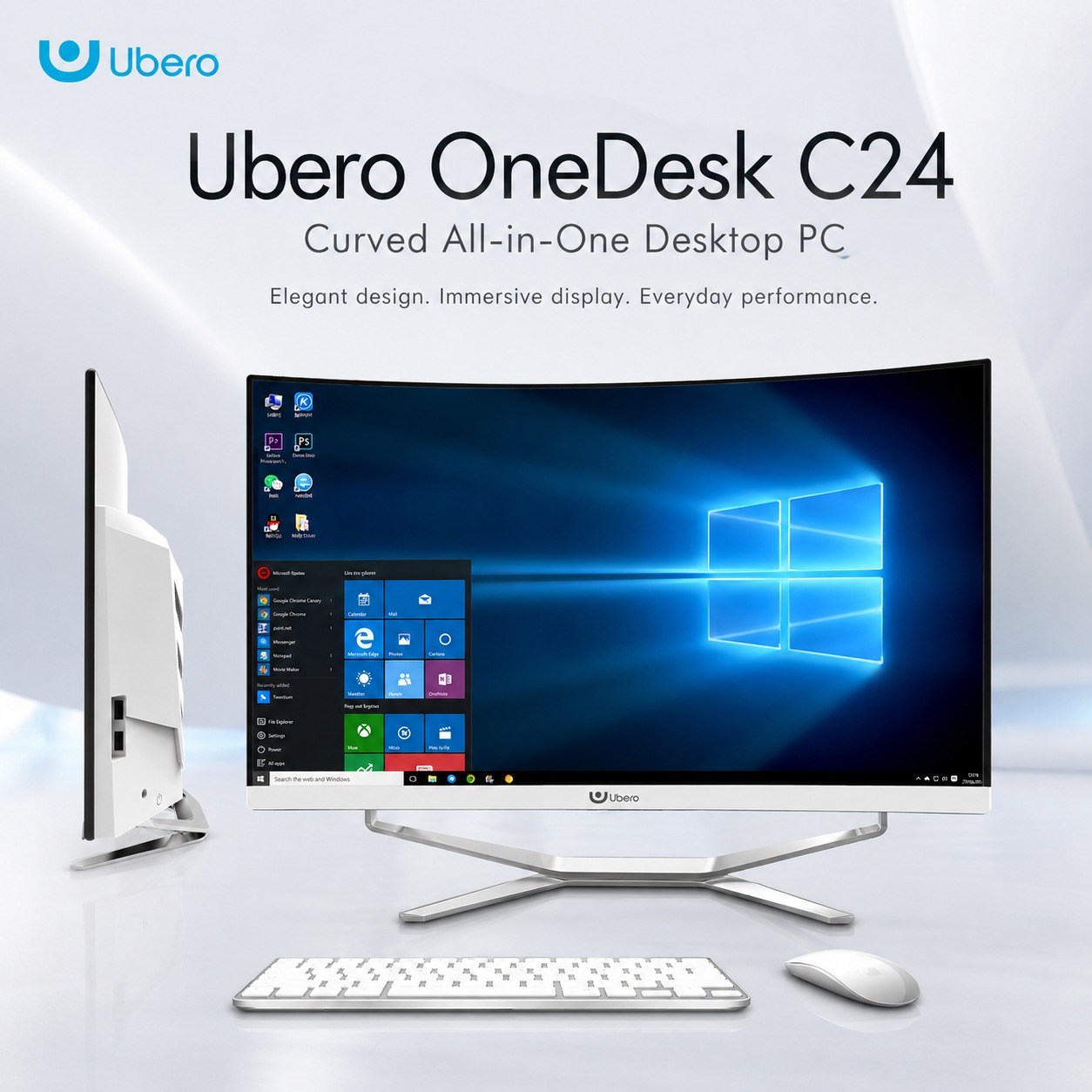 Ubero OneDesk C24 Curved All-in-One Desktop PC - Image 9