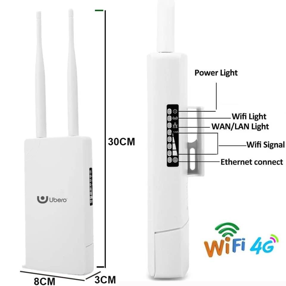 Ubero R2 4G 300mbps Outdoor WiFi Router with Sim Card - Image 3