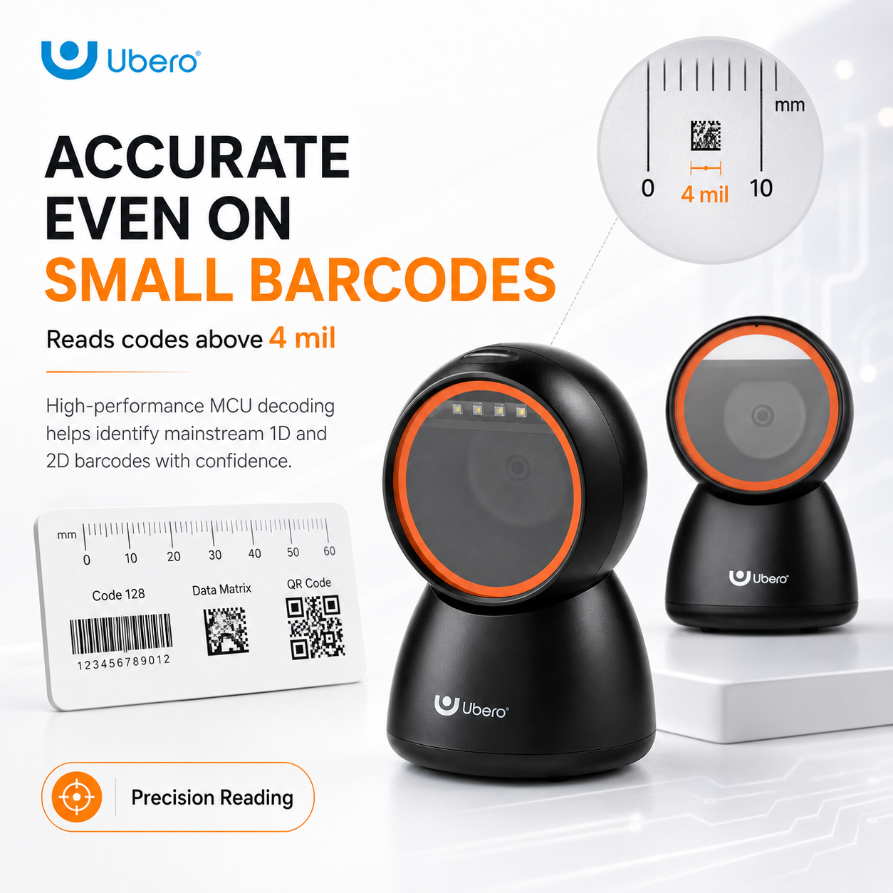 Ubero S3 Desktop Omidirectional 2D Barcode Scanner - Image 4