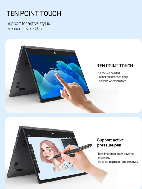 Ubero L1 Yoga Slim 360° Flip 14 Inch Touchscreen Laptop - Image 24