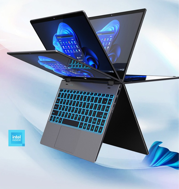Ubero L1 Yoga Slim 360° Flip 14 Inch Touchscreen Laptop - Image 3