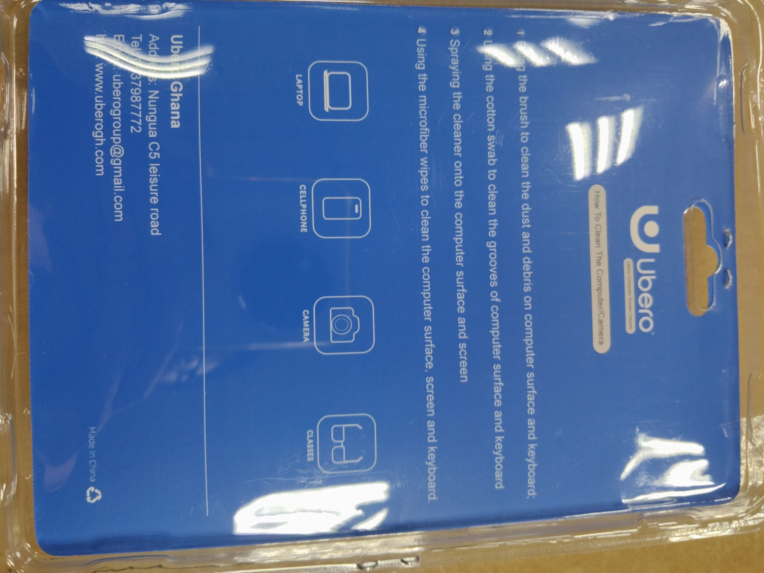 Ubero 4 in 1 Computer, Phone, Camera & TV Screen Cleaning Kit - Image 7